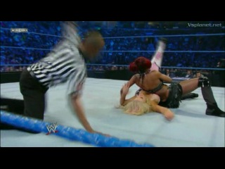 wwe smackdown 29 07 2011 - aj kaitlyn natalya vs. alicia fox rosa mendes tamina milf huge tits big ass