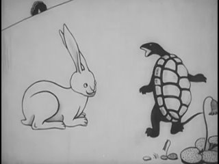 fairy tale manga: rabbit and turtle / kyoiku otogi manga - classic japanese cartoon